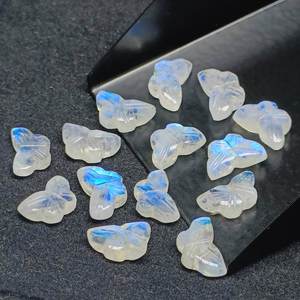 Piedra Preciosa de Piedra Lunar Arcoíris en Forma de Mariposa, Tallada a Mano, Piedra Natural para Joyería, Proveedor Mayorista BLUE CAVALLO Rajasthan - Product Image 5