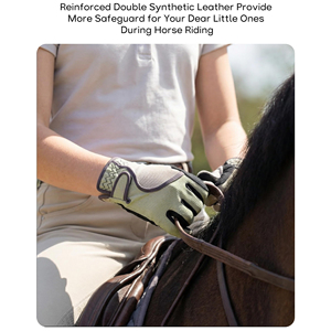 Fast Horse Riding Gloves Custom Horse Riding Gloves <b>Synthetic</b> <b>Leather</b> for Men Horse Riding Gloves - Product Image 3