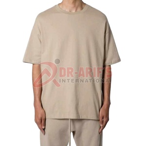 Heavyweight 100% Cotton Knitted Plus Size Men's T-Shirt Custom Design Print Oversized High Quality Plain Heat-<b>Transfer</b> - Product Image 4