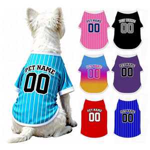เสื้อสุนัขแบบกำหนดเอง เสื้อเจอร์ซีย์สัตว์เลี้ยงพร้อมรูปภาพ ชื่อ ข้อความ โลโก้ เสื้อยืดแบบสวมทันสมัยสำหรับสุนัขและแมวขนาดเล็ก กลาง ใหญ่ ของขวัญ - Product Image 1