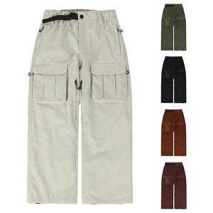 Pantalones de esquí de pana impermeables para hombre y mujer, pantalones holgados de snowboard, pantalones térmicos cargo para invierno, pantalones de nieve de pierna ancha para actividades al aire libre - Product Image 5