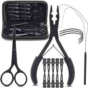 Juego de Herramientas Profesionales para Extensiones de Cabello de Acero Inoxidable y Plástico Multifuncional de Alta Calidad, Kit de Pinzas Metálicas Premium para Uso Comercial - Product Image 3