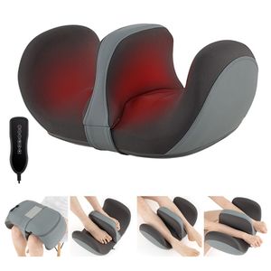 Massaggiatore per Schiena in Pelle con Funzioni di Riscaldamento, Vibrazione e Impastamento Shiatsu per Uso Portatile e Pieghevole - Product Image 2