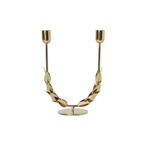 Ensemble de chandeliers en laiton finition dorée, design moderne, décoration d'intérieur, porte-bougies en métal durable, support à bougies pour mariage - Product Image 5