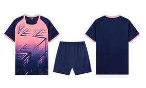 Maillot de football unisexe personnalisé, ensemble complet, nouveau design, uniforme sportif été-automne, service OEM, short en mesh respirant - Product Image 6