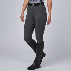 TESSUTO Pantalon d'équitation d'hiver pour femme, imprimé, doublé polaire, taille haute, extensible dans quatre directions, sans coutures, avec assise intégrale en silicone - Product Image 1