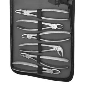 Forceps d'extraction dentaire manuels en acier, modèle américain professionnel, pour dents supérieures et inférieures, certifiés CE ISO, par Gip Surgical - Product Image 4