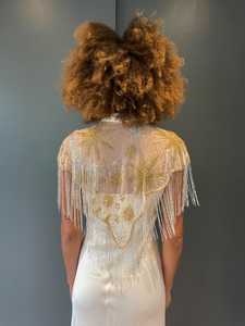 High Quality Solid Color Long Sleeve Tassel Crop Tops Two Piece Plus Size Women's Fringe <b>Skirts</b> Set - Product Image 4