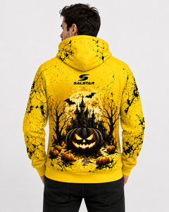 Sudadera con Capucha Personalizada de Halloween para Mujer, Sudadera con Capucha Lisa con Dobladillo sin Rematar para Hombre y Mujer, Sudadera Unisex con Etiquetas Personalizadas y Sublimación - Product Image 2