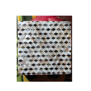 Op uality ality-mosaico de concha de posavasos hecho a mano, mesa de nácar con producto en venta - Product Image 1