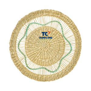 Vente en gros de sets de table en herbe de mer, faits à la main, naturels, tissés, pour table à manger, écologiques, fournisseur de décoration intérieure - Product Image 2