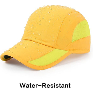 Casquette de baseball unisexe jaune réglable à 6 panneaux, maille respirante, style sportif extérieur, adulte, printemps-été - Product Image 3