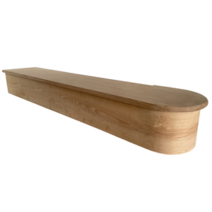 Marche d'escalier en chêne rouge durable au design minimaliste - Marche de départ 48 pouces pour escaliers de villas/écoles - Pièces d'escalier EFS Factory - Product Image 3