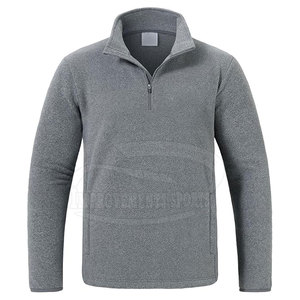 Polyester Made Latest Design <b>Pullover</b> Fleece <b>Jacket</b> Outdoor Use Solid Color <b>Pullover</b> Fleece <b>Jacket</b> - Product Image 4