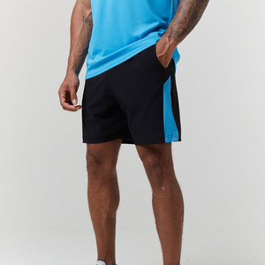 Ensemble de survêtement respirant de bonne qualité pour homme, été, short et t-shirt à manches courtes en coton haute élasticité, ensemble 2 pièces - Product Image 2