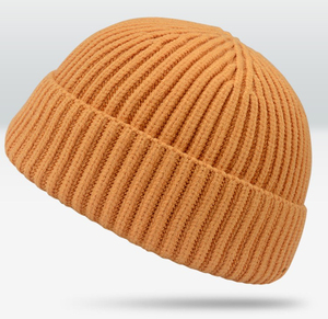Gorro Unisex de Acrílico Negro Sólido, Cálido para Invierno, Casual, para Exteriores, Adulto, 58-60CM de Circunferencia de Cabeza, Tejido Plano, Estándar - Product Image 4