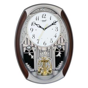 Export Quality RT Musical <b>Clock</b> with Rotating Dial and Melodic Chime for Home Decorative <b>Wall</b> <b>Clock</b> Available for Sale - Product Image 5