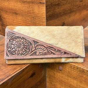 Nuevo bolso de mano con borlas de cuero de vaca a mano, nuevo bolso de mano de cuero de vaca con estilo occidental, conjunto combinado de cuero genuino - Product Image 3