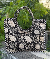 Sac rond matelassé en coton pour femme avec poignée tressée, sac à bandoulière décontracté en tissu doux