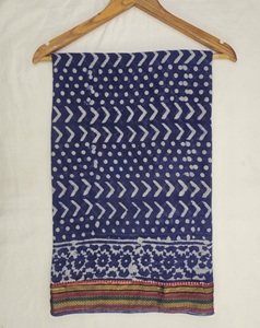 Paréo de plage en coton imprimé à la main avec broderie Zari pour femme, style bohème indien, paréo de luxe Zari pour femme - Product Image 3