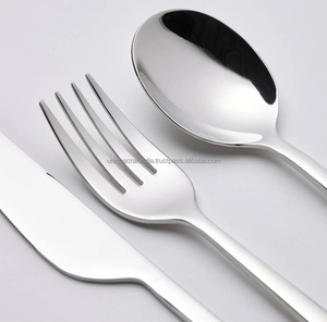 ชุดช้อนส้อมมีดสแตนเลสแบบคลาสสิก ดีไซน์สั่งทำได้ ขายส่งยอดนิยมปี 2025 เป็นมิตรกับสิ่งแวดล้อม ด้ามจับยาว เหมาะสำหรับงานแต่งงาน - Product Image 3