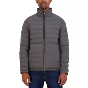 OEM Men's Lightweight Stand Collar Puffer Down Jacket Warm Winter Quilted <b>Coat</b> for Outdoor Casual Outerwear - Product Image 1