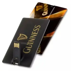 Business Card USB Full Color Printing Popular Gift Advertising 4GB 8GB Plastic Pendrive 16GB 32GB Credit Card USB Flash Drive