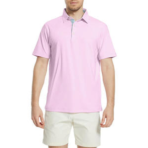 Polo de punto personalizado para hombre, de alta calidad, con botones, transpirable, de secado rápido, para deportes de verano, informal, para golf. - Product Image 2
