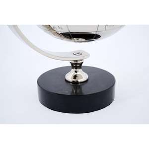 Decorative <b>Rotatable</b> <b>Globe</b> Stand Nickle Finish Metal Table Decor Small Large Size <b>Globe</b> With Base Gifts Sets - Product Image 3