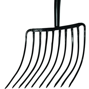 Linea Exports Inc – Outil de jardinage en fer de qualité supérieure, revêtement noir en poudre, avec poignée en bois, truelle, fourche, râteau pour la plantation à domicile - Product Image 1