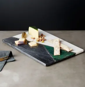 Planche à découper en marbre écologique, personnalisable en taille et en couleur, pour la préparation et le service des aliments dans une cuisine moderne - Product Image 5