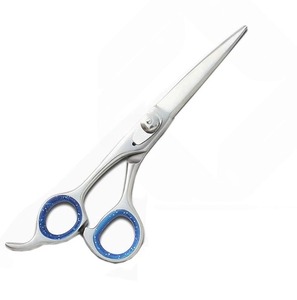 <b>Left</b>-<b>Handed</b> Barber <b>Scissors</b> with Stainless Steel Blade Sharp Tip Razor Edge 28 Teeth Stainless Steel Handles for Hair Cutting - Product Image 1