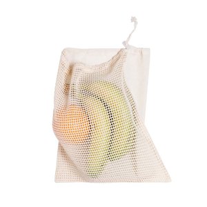 ถุงตาข่ายใส่ของชำแบบใช้ซ้ำได้ เป็นมิตรกับสิ่งแวดล้อม ผลิตจากผ้าฝ้าย 100% สำหรับใส่ผักผลไม้ ป้องกันการเสียหาย ใช้งานได้ยาวนาน - Product Image 4