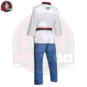 Uniforme de Taekwondo de qualité supérieure, meilleur fournisseur, meilleur matériau coton-polyester, poids moyen, pour adultes. - Product Image 3