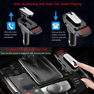 Kit Bluetooth per Auto con Trasmettitore FM, Auricolare Wireless, 2 Porte USB per Ricarica, Chiamate in Vivavoce, Lettore MP3 - Product Image 4