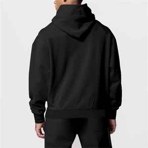Sweat-shirt à capuche pour homme à manches longues avec cordon de serrage, imprimé graphique, léger, 100% coton molletonné, coupe-vent, ODM, hiver - Product Image 2