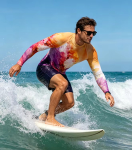 <b>Surfing</b> Rash Guard Swimwear Men Long Sleeve UV Protection Diving Wear Summer Water Sports Swimming Pro <b>Surfing</b> Essentials - Product Image 4