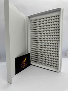 Pestañas Premade OEM 12D XL Hechas a Mano, Naturales, de Largo y Voluminoso Alcance, Base Puntiaguda Personalizada de PBT, Pestañas Sueltas Premade VIETKINGLASH - Product Image 4