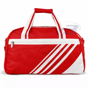 เดลต้า |   ซิกมา |   กระเป๋าเดินทางหนังน้ำหนักเบาทนทาน Theta Sorority สีแดงและสีขาวแบบกำหนดเอง กระเป๋าเดินทางออกกำลังกายสำหรับวันหยุดสุดสัปดาห์ - Product Image 1