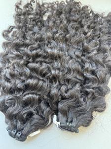 Cabello crudo camboyano 12a Cutícula alineada Cabello humano crudo vietnamita sin procesar Paquetes de cabello ondulado crudo Proveedor precio barato - Product Image 2