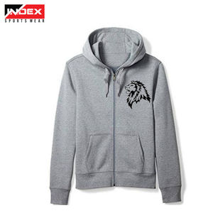 เสื้อฮู้ดซิปครีมสีน้ำตาลทรงโอเวอร์ไซส์สำหรับทุกเพศ ยี่ห้อ INDEX SPORTSWEAR เหมาะสำหรับใส่ลำลองในฤดูใบไม้ร่วง ผลิตจากผ้าฝ้าย 100% แบบเฟรนช์เทอร์รี่ถัก - Product Image 3