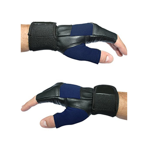 : Premium Genuine Leather Gym Gloves - Anti-Skid Weight Lifting Hand Protector with Extended Wrist Support - Custom Logo Fitness - Product Image 3