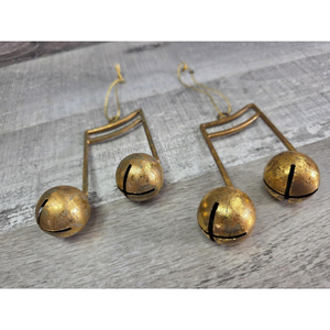Campana Decorativa Metálica con Diseño Moderno y Fabuloso, Adorno Navideño con Notas Musicales, Campanas Metálicas, Accesorios de Decoración Festiva - Product Image 2