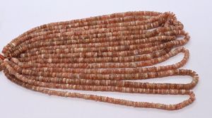 Cuentas sueltas de piedra solar natural Heishi en forma de rueda de 5 mm y 6 mm, precio al por mayor, a granel, 16 pulgadas, para fabricación de joyas - Product Image 2