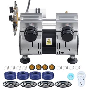 Sistema di Aerazione per Laghetti da 3 Acri, 6.7CFM, con Compressore d'Aria da 1 HP, 4 Diffusori e Tubo Pesato da 30 Metri - Componente Essenziale del Motore - Product Image 1