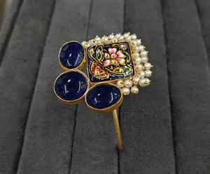Traditional Tanjore Heavy Stone Fashion Designer Bracelet <b>Set</b> Indian Fashion Jewelry for <b>Women</b> and Girls' Party Wear - Product Image 1