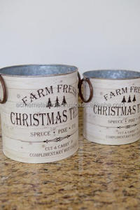 Seau en étain de haute qualité avec poignée Design attrayant en métal de qualité supérieure parfait pour Pâques Halloween décor à la maison fournitures décoratives - Product Image 6