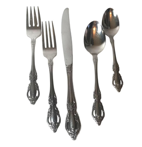 Handmade Metal Eco-Friendly Stainless Steel Flatware Sets with High Mirror Polish Knife <b>Fork</b> Spoon for Kids Back to School - Product Image 1