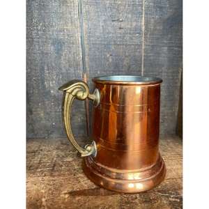 Jarra de cerveza de cobre polaco con asa de latón, impresión de logotipo personalizado, jarras de cobre para suministros de fiestas y bares - Product Image 5