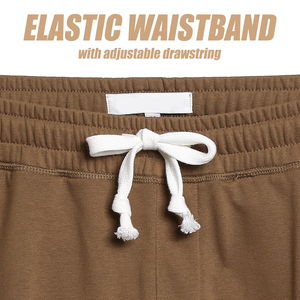 Shorts de sport personnalisés pour hommes, en molleton tricoté, décontractés, d'été, avec cordon élastique, pour l'entraînement et la gym - Product Image 2